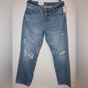 H&M 90s Boyfriend Fit High Jeans Size 8